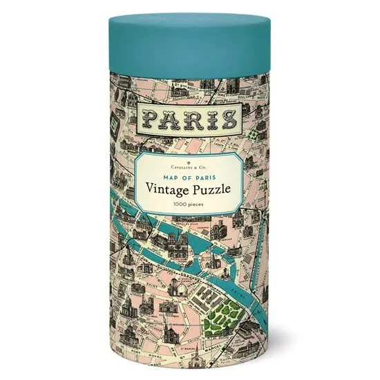 Paris Cityscape Jigsaw Puzzle – 1000-Piece Detailed Map Design 1