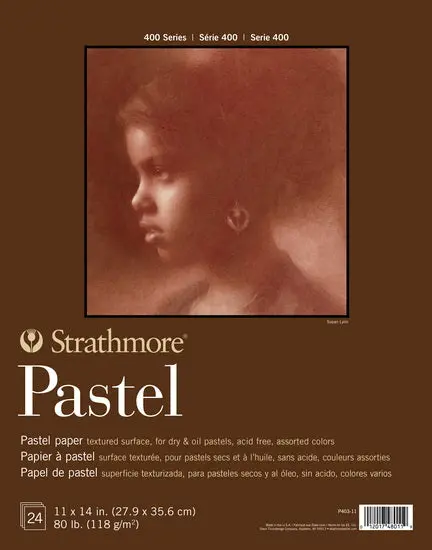 Pastel Paper Pad – 11×14 Inches, 24 Sheets, Textured Surface 1