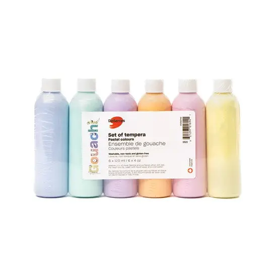 Pastel Washable Tempera Paint Set – 5 Bottles × 237Ml, Non-Toxic 1