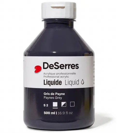 Payne’S Grey Liquid Acrylic – 500 Ml, Series 2 1