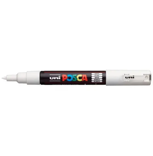 Pc-1M Posca Bullet-Tip Marker – Opaque White 1