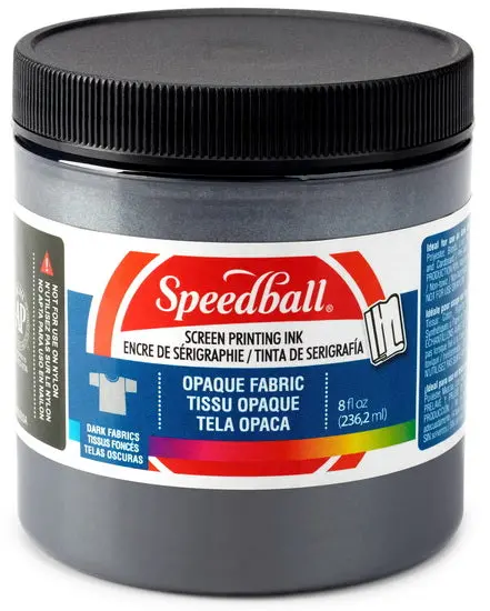 Pearl Black Textile Screen Printing Ink – 8 Oz Opaque Fabric Ink 1
