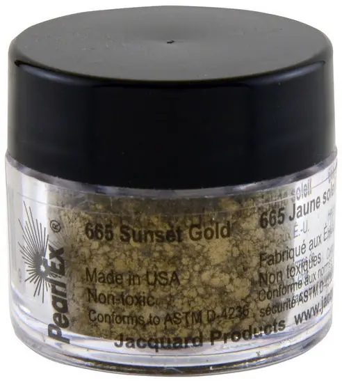 Pearl Ex Pigment Powder – Sunset Orange Metallic Finish 1