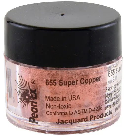 Pearl Ex Super Copper Metallic Powder Pigment – Finely Milled Shimmer Additive 1
