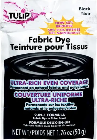 Permanent Fabric Dye – Jet Black Powder, 50 G 1