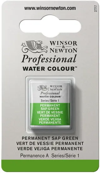 Permanent Sap Green Watercolor Half Pan 1