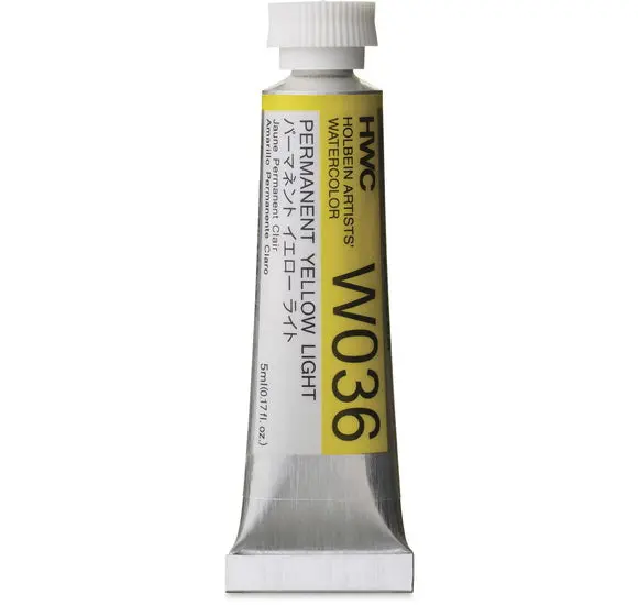 Permanent Watercolor – 5Ml Tube, Yellow Light (Series A), High Opacity And Granulation 1