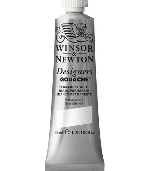 Permanent White Designer’S Gouache – 37Ml Tube, Opaque Matte Finish S1 1