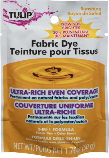 Permanent Yellow Fabric Dye – 50 G Powdered Formula 1