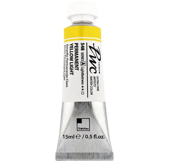 Permanent Yellow Light Extra-Fine Watercolor – Artist-Grade Tube, 15Ml 1