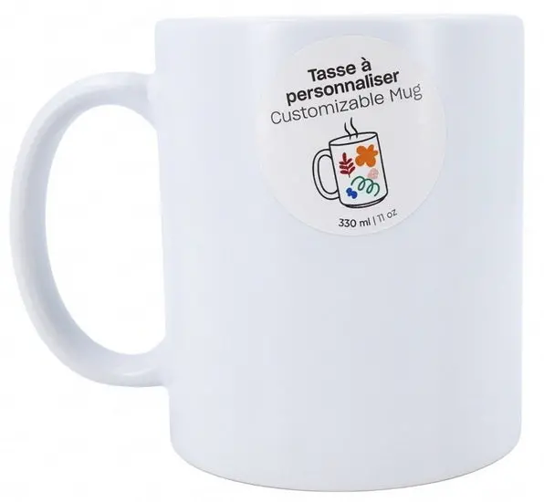 Personalized Ceramic Mug – Fully Customizable Surface 1