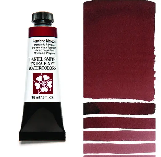 Perylene Maroon Watercolor Tube – 15Ml, Professional Grade 1