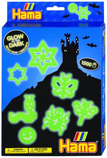 Phosphorescent Hama Midi Bead Storage Box – Glow-In-The-Dark Organizer 1