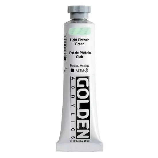 Phthalo Green Light Heavy Body Acrylic Paint – 2 Oz (S1) 1
