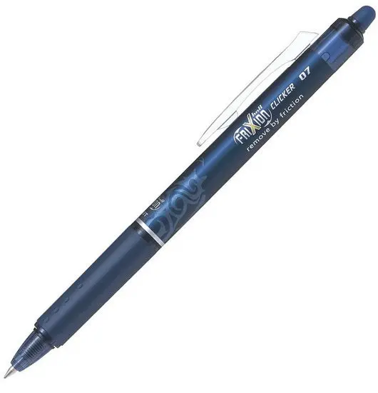 Pilot Frixion Retractable Gel Ink Pen – Blue-Black, Erasable 1