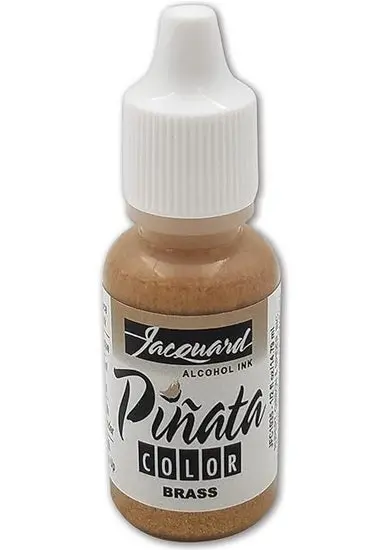 Piñata Alcohol Ink In Brass Tone – 0.5 Oz Vibrant Metallic Fluid Ink 1