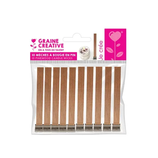 Pinewood Candle Wicks – Pack Of 10 1