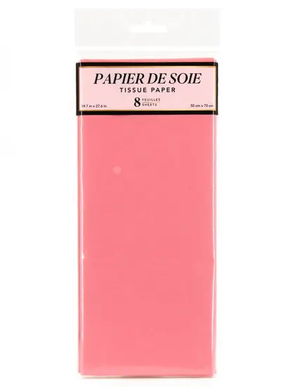 Pink Tissue Paper – Lightweight Crafting Sheet 1