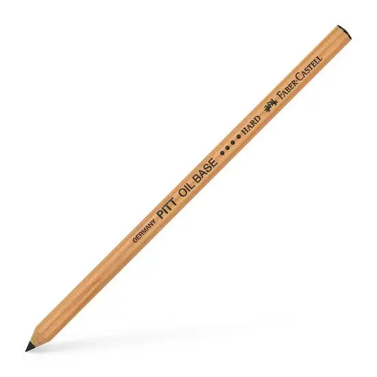Pitt Oil-Based Graphic Pencil – Hard Black, Smooth Laydown 1
