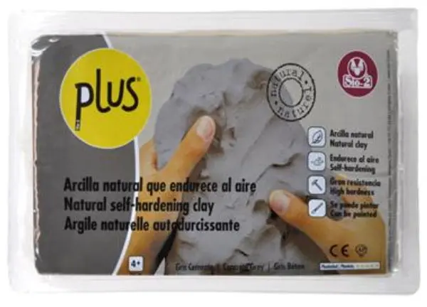 Plus Self-Hardening Modeling Clay – Concrete Grey, 1Kg Block 1