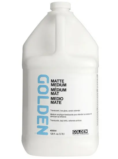 Polymer Matte Medium – 128 Oz Bulk Acrylic Binder 1