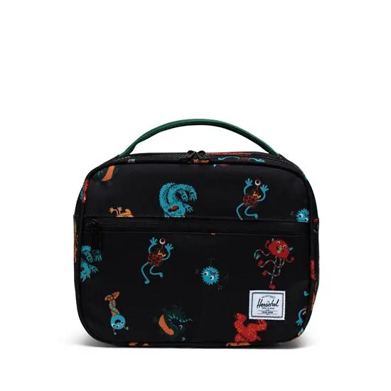 Pop Quiz Monster-Themed Lunch Box – Sleek Black Design 1
