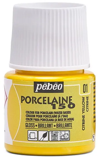Porcelain Paint – Citrine Yellow, Porcelaine 150 Formula, 45 Ml 1