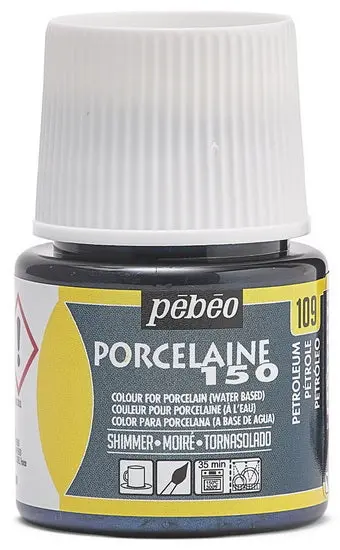 Porcelaine 150 Porcelain Paint In Shimmer Petroleum (45Ml) 1
