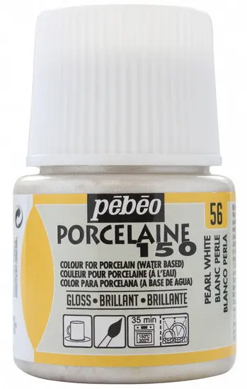 Porcelaine 150 Porcelain Paint – Pearl White, 45 Ml Oven-Fireable Medium 1