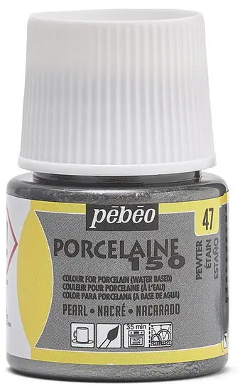 Porcelaine 150 Porcelain Paint – Pewter, 45Ml 1