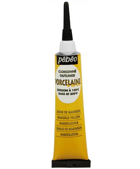 Porcelaine 150 Relief Outliner 20Ml Marseille Yellow For Ceramic Detailing 1