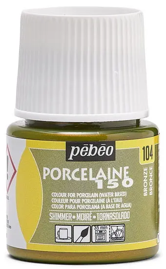 Porcelaine 150 Shimmer Bronze Porcelain Paint – 45 Ml 1