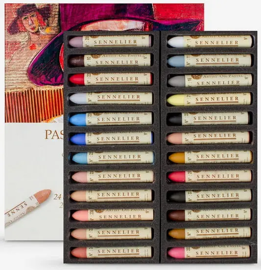 Portrait-Grade Oil Pastel Set — 24 Colors 1