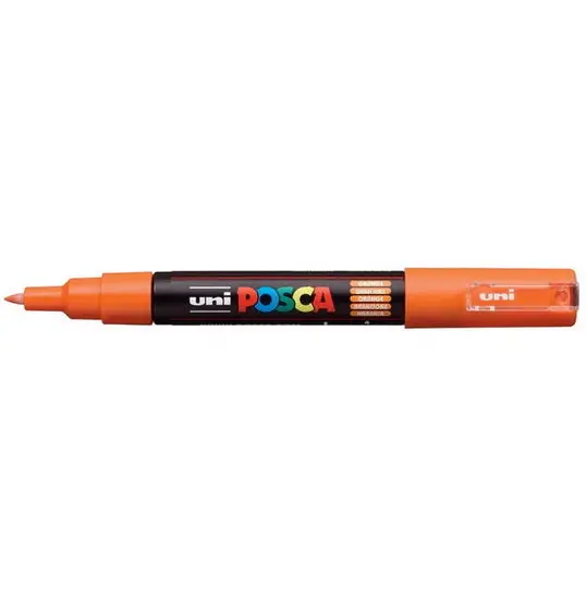 Posca Paint Marker Pc-1M – Bullet Tip, Vibrant Orange 1