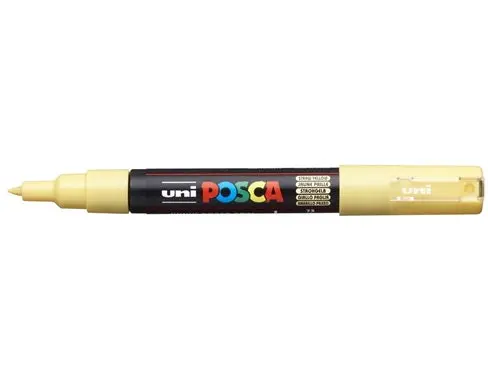 Posca Paint Marker – Straw Yellow, Fine Tip (Pc-1Mr) 1