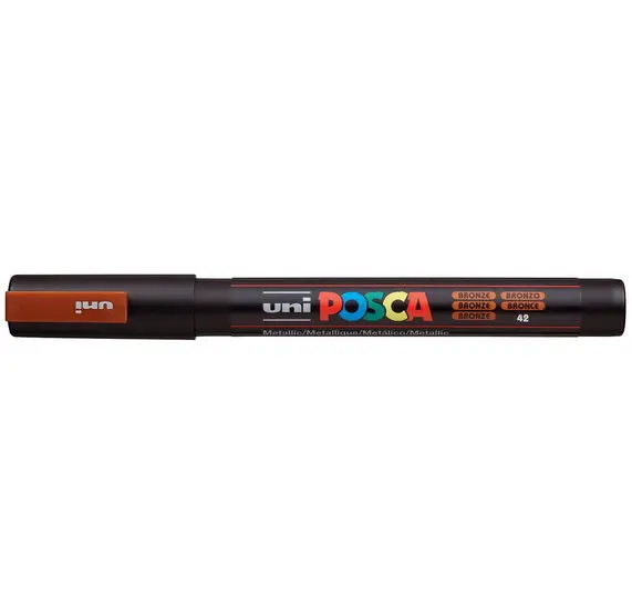 Posca Pc-3M Bullet-Tip Bronze Marker For Versatile Surfaces 1