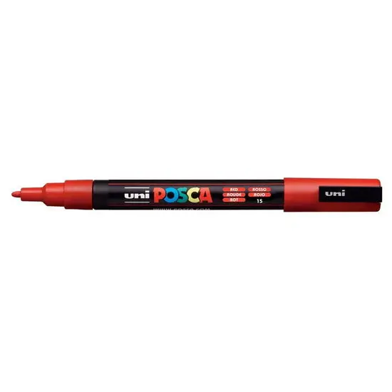 Posca Pc-3M Bullet-Tip Marker In Vibrant Red 1