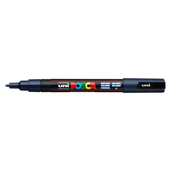 Posca Pc-3M Bullet-Tip Marker – Navy Blue, Medium Line Width 1