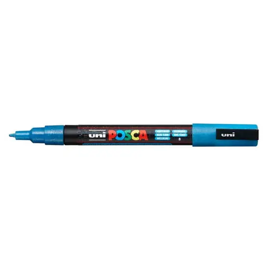 Posca Pc-3M Glitter Marker – Light Blue, Bullet Tip 1