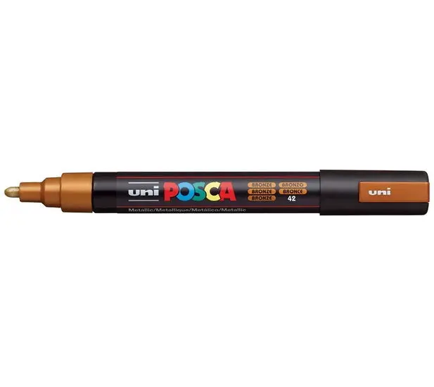 Posca Pc-5M Bullet-Tip Marker In Metallic Bronze 1