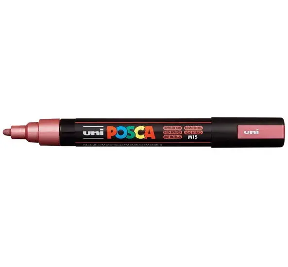 Posca Pc-5M Metallic Red Marker – Bullet Tip 1