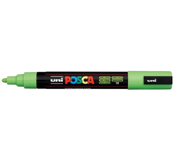 Posca Pc-5M Paint Marker – Apple Green, Bullet Tip 1