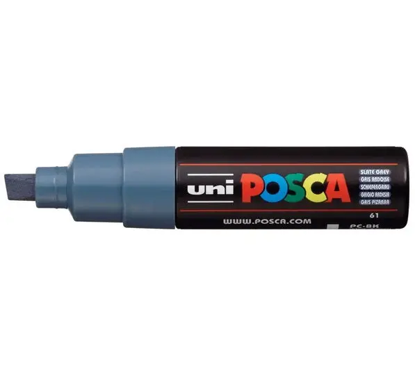 Posca Pc-8K Chisel-Tip Marker In Slate Gray 1