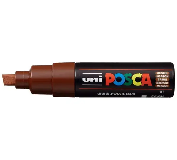 Posca Pc-8K Paint Marker – Chisel Tip Brown 1