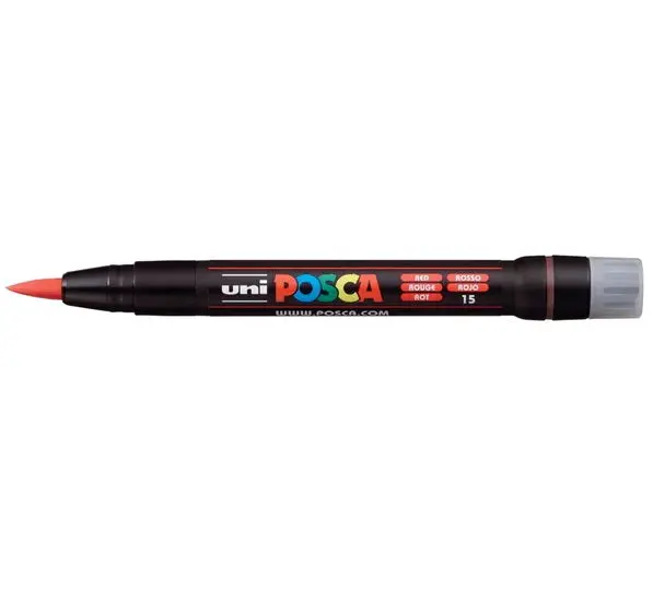 Posca Pcf-350 Brush-Tip Marker – Vibrant Red 1
