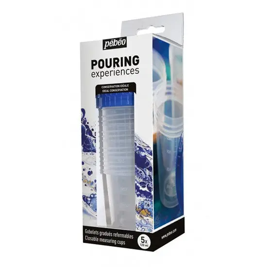 Pouring Experience Set – Pack Of 5 Graduated Measuring Cups 1