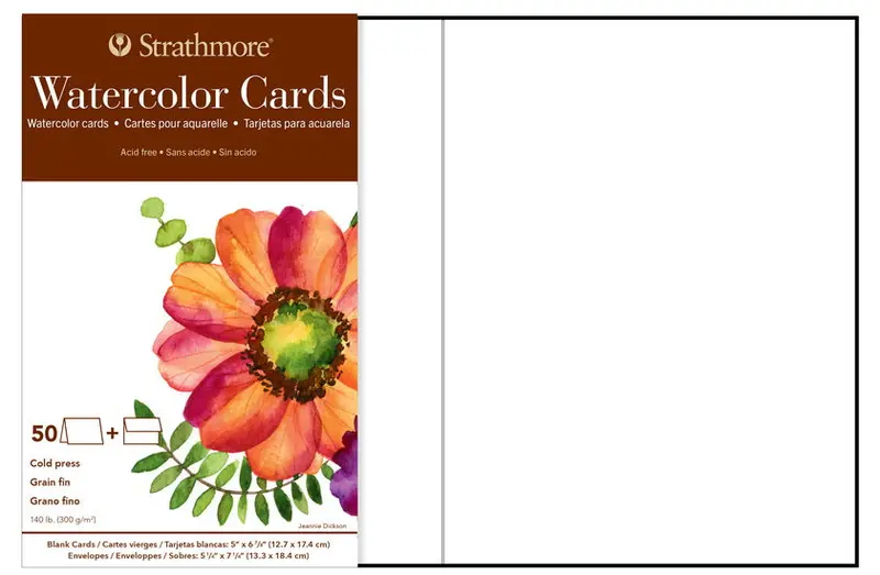 Pre-Cut Watercolor Cards – 5X7 Inches, Pack Of 50 1