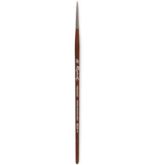 Precision Synthetic Round Watercolor Brush, Size #2/0 1