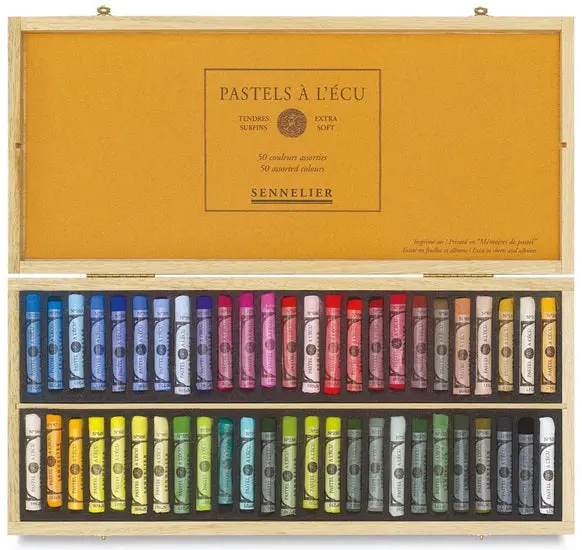Premium Square Pastel Set – 50-Color Assortment 1