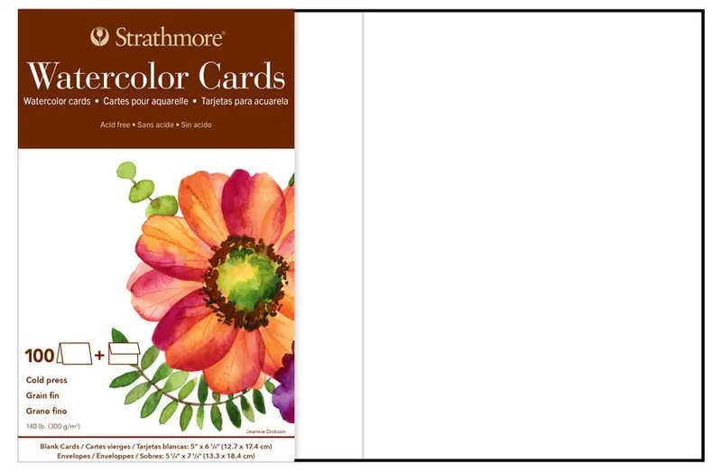 Premium Watercolor Notecards – 5×7 Inches (Pack Of 100) 1